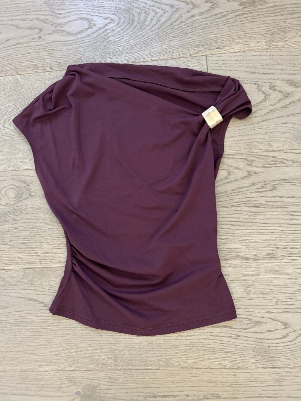 NEW Shein Burgundy Strapless Tube Top Women's XS Stretch Cropped Casual Basic